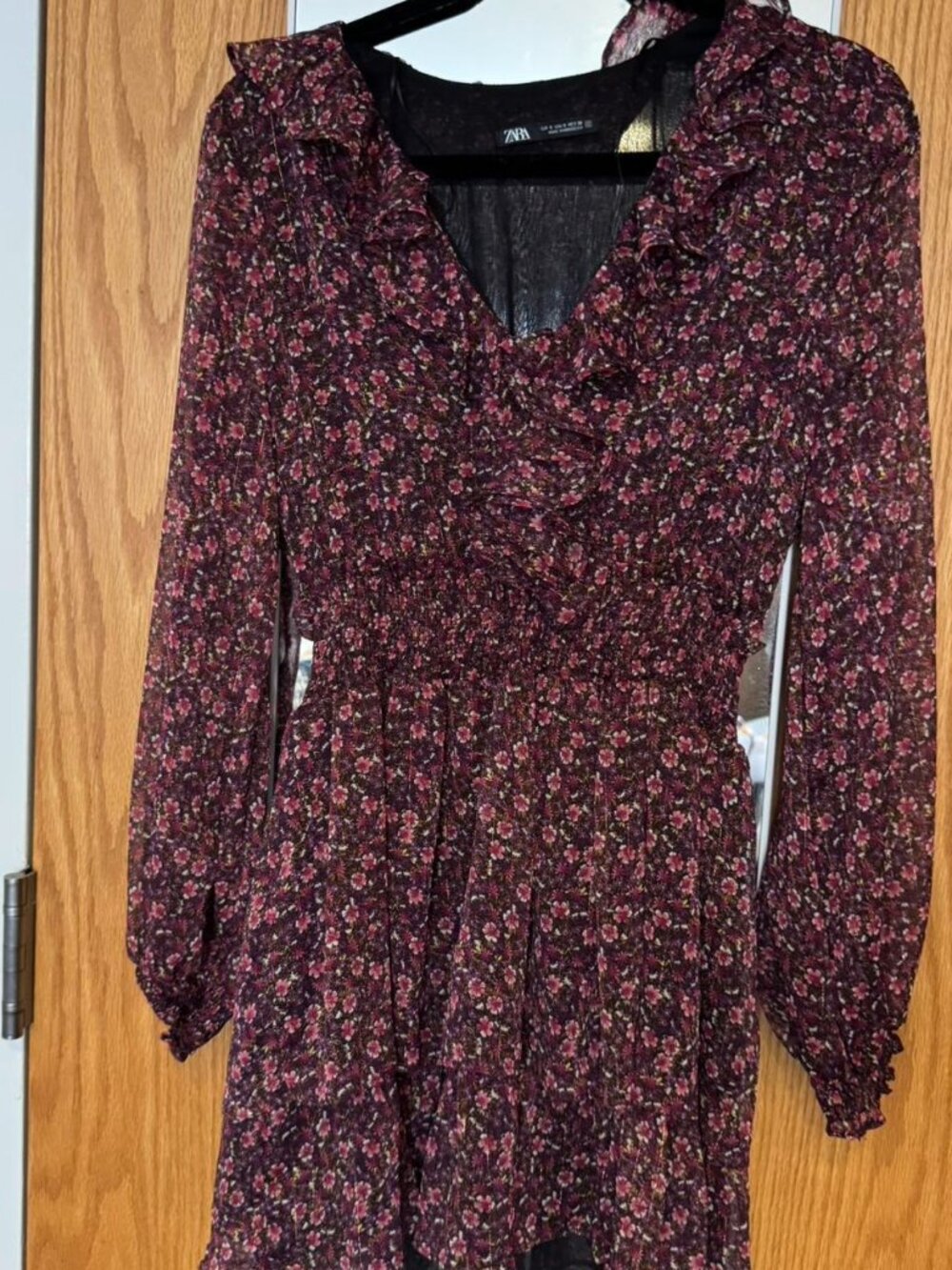 Zara floral midi dress